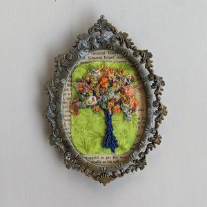 Tree in vintage frame